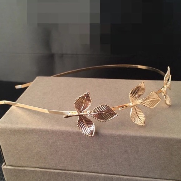 HOST PICK! Gold Leaf Headband for Wedding - Picture 3 of 7